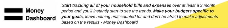 Money dashboard quote