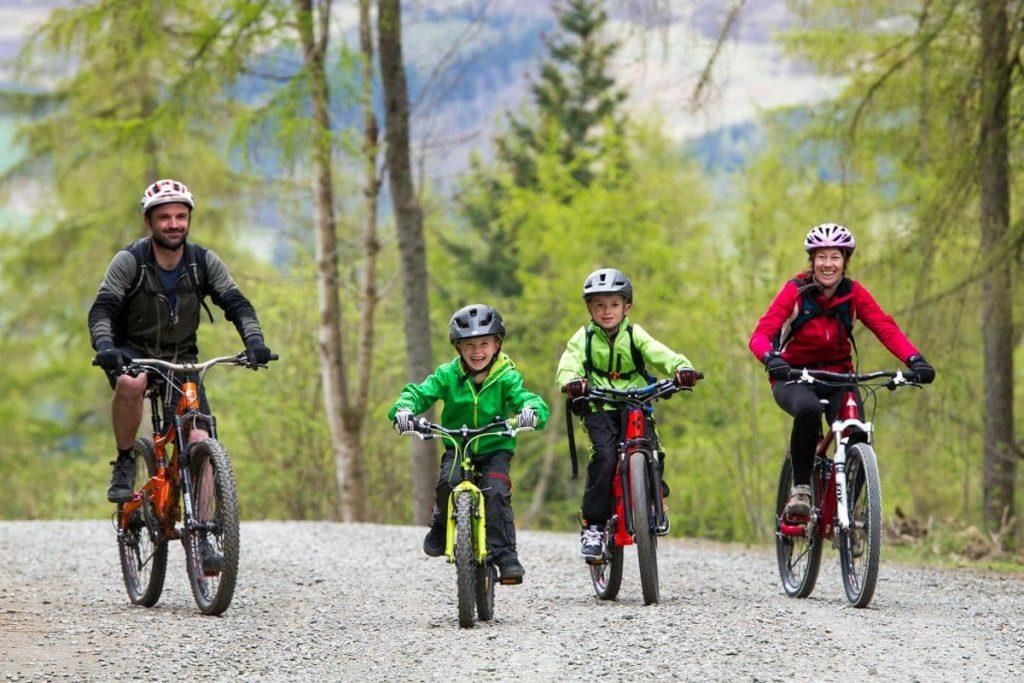 camping scotland 7stanes family bike