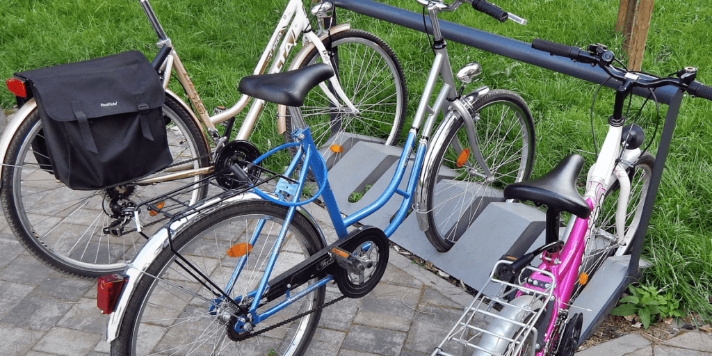 Bike rack outdoors